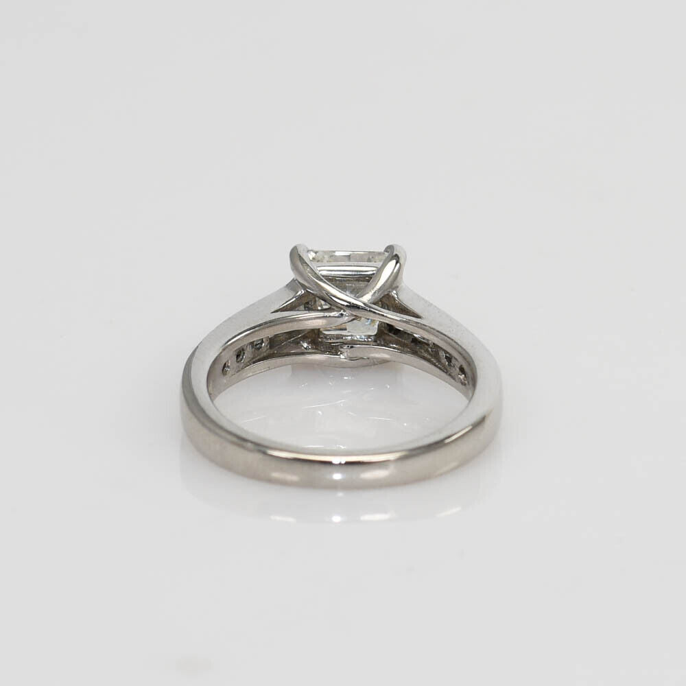 Ladies Platinum Diamond Ring, 1.03Ct Gia H/Vsi