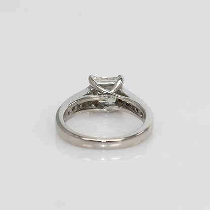 Ladies Platinum Diamond Ring, 1.03Ct Gia H/Vsi