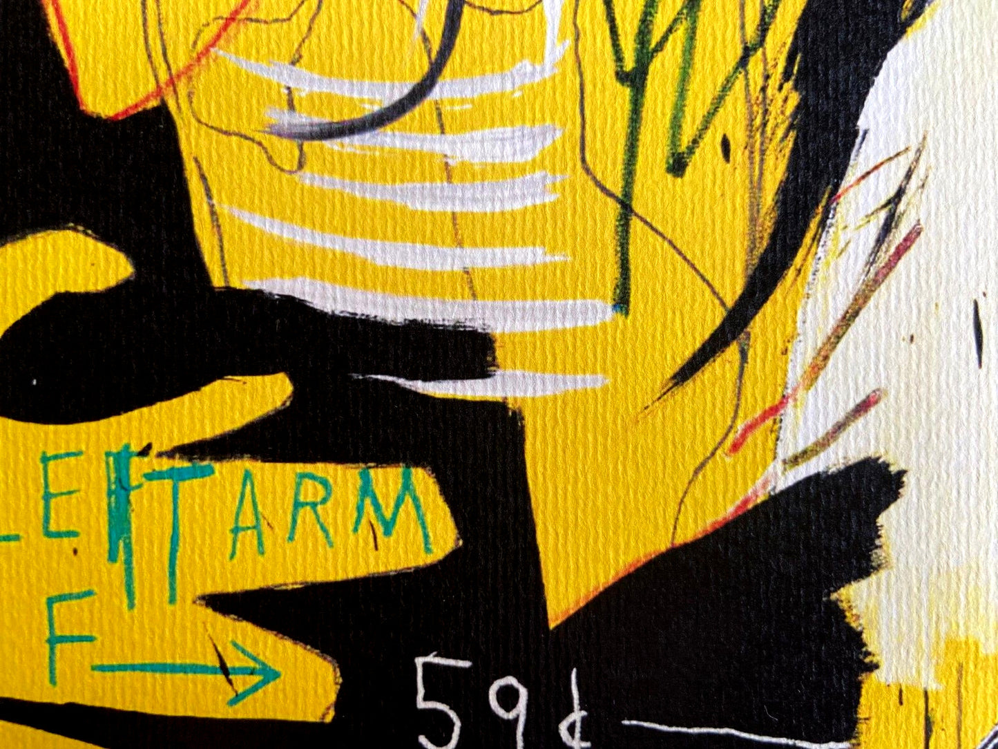 Jean-Michel Basquiat Lithograph Coa Signed Numbered - Jasper Johns