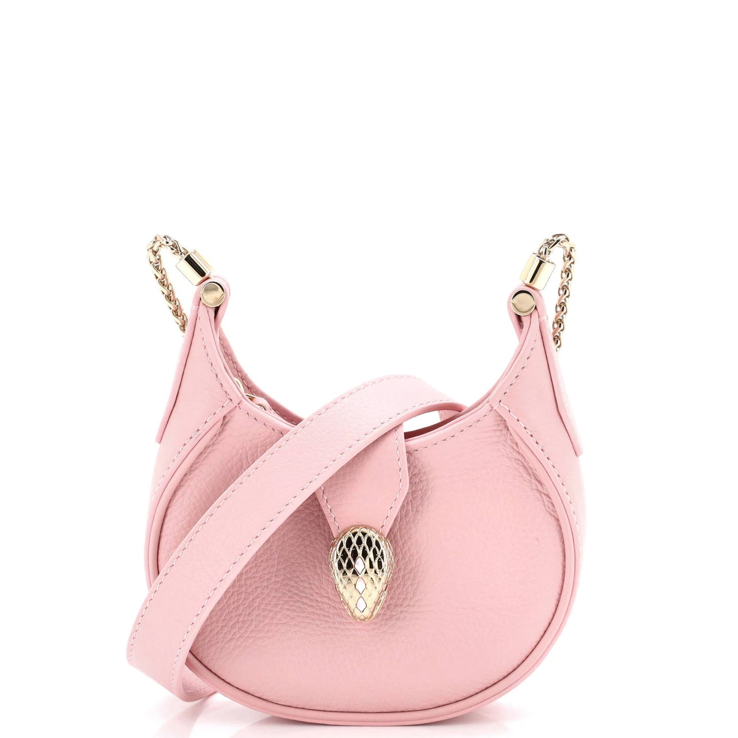 Bvlgari Serpenti Ellipse Crossbody Bag Leather Micro