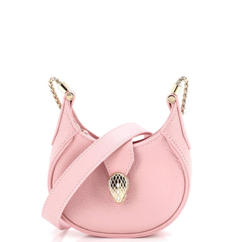 Bvlgari Serpenti Ellipse Crossbody Bag Leather Micro