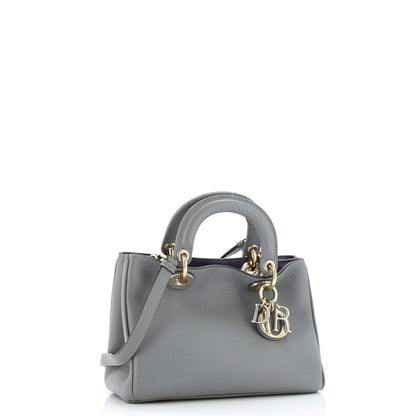 Christian Dior Diorissimo Tote Pebbled Leather Mini
