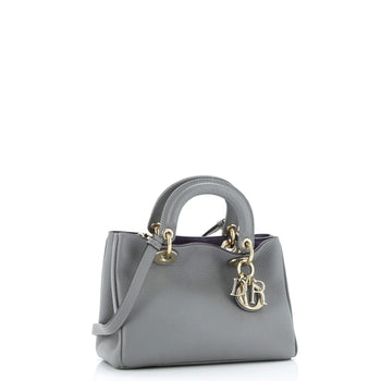 Christian Dior Diorissimo Tote Pebbled Leather Mini