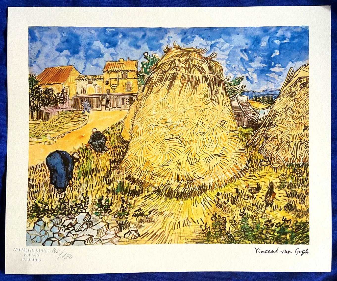 Vincent Van Gogh Lithograph From An Painting Coa Signed Op Numbered