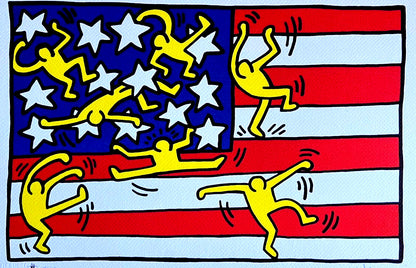 Keith Haring Lithograph Coa Signed Numbered By