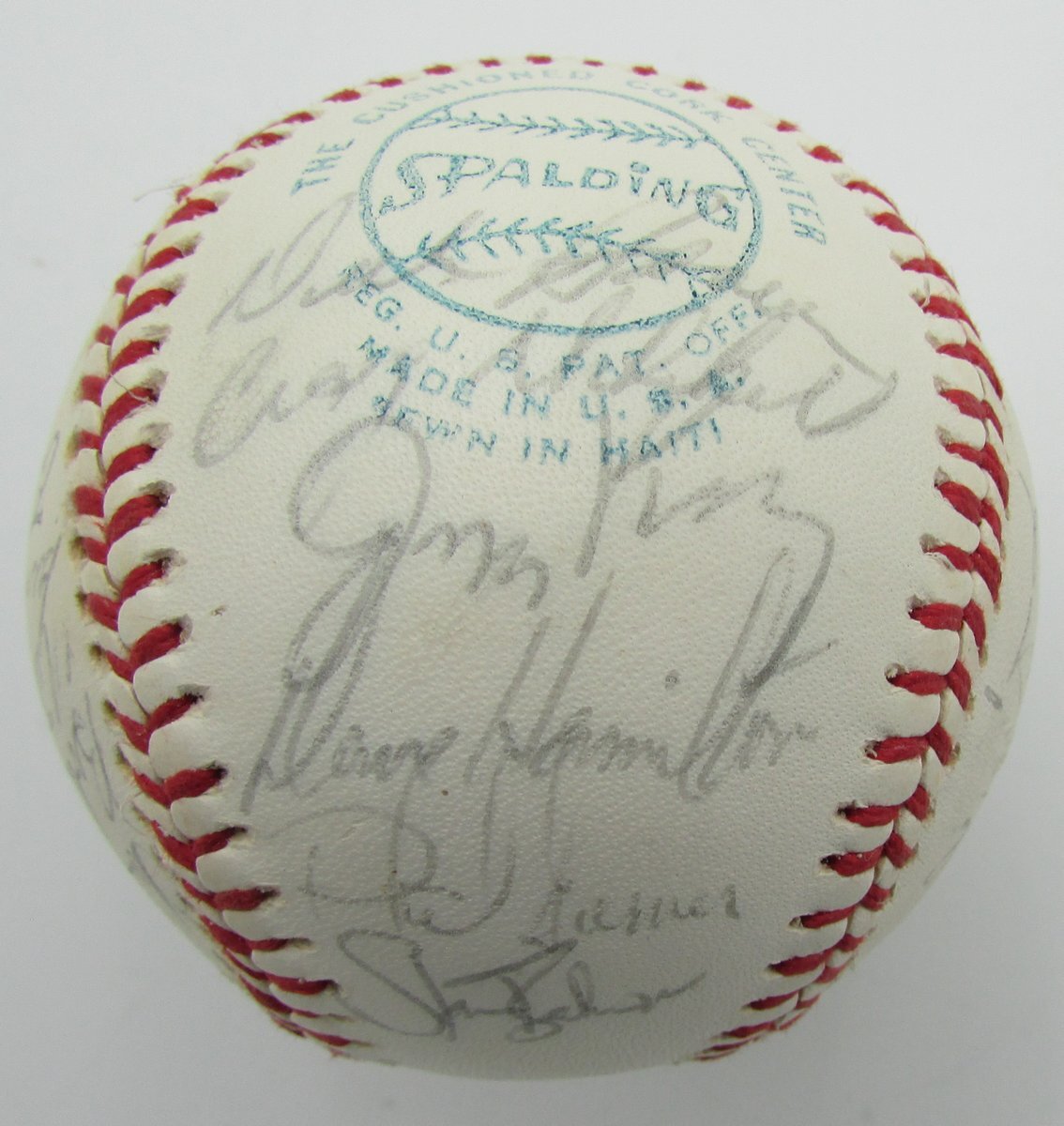 1975 Oakland A'S Team Signed By 26 Oal Baseball Dark Williams Hof 149804