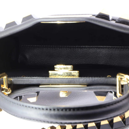 Fendi Peekaboo Bag Leather With Studded Detail Regular