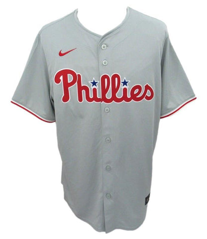 Chase Utley Signed Graynike Baseball Jersey