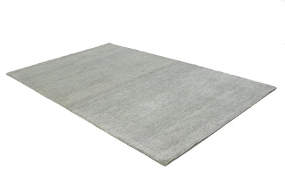 5X8 Ft Hand-Tufted Modern Rug Solid Gray