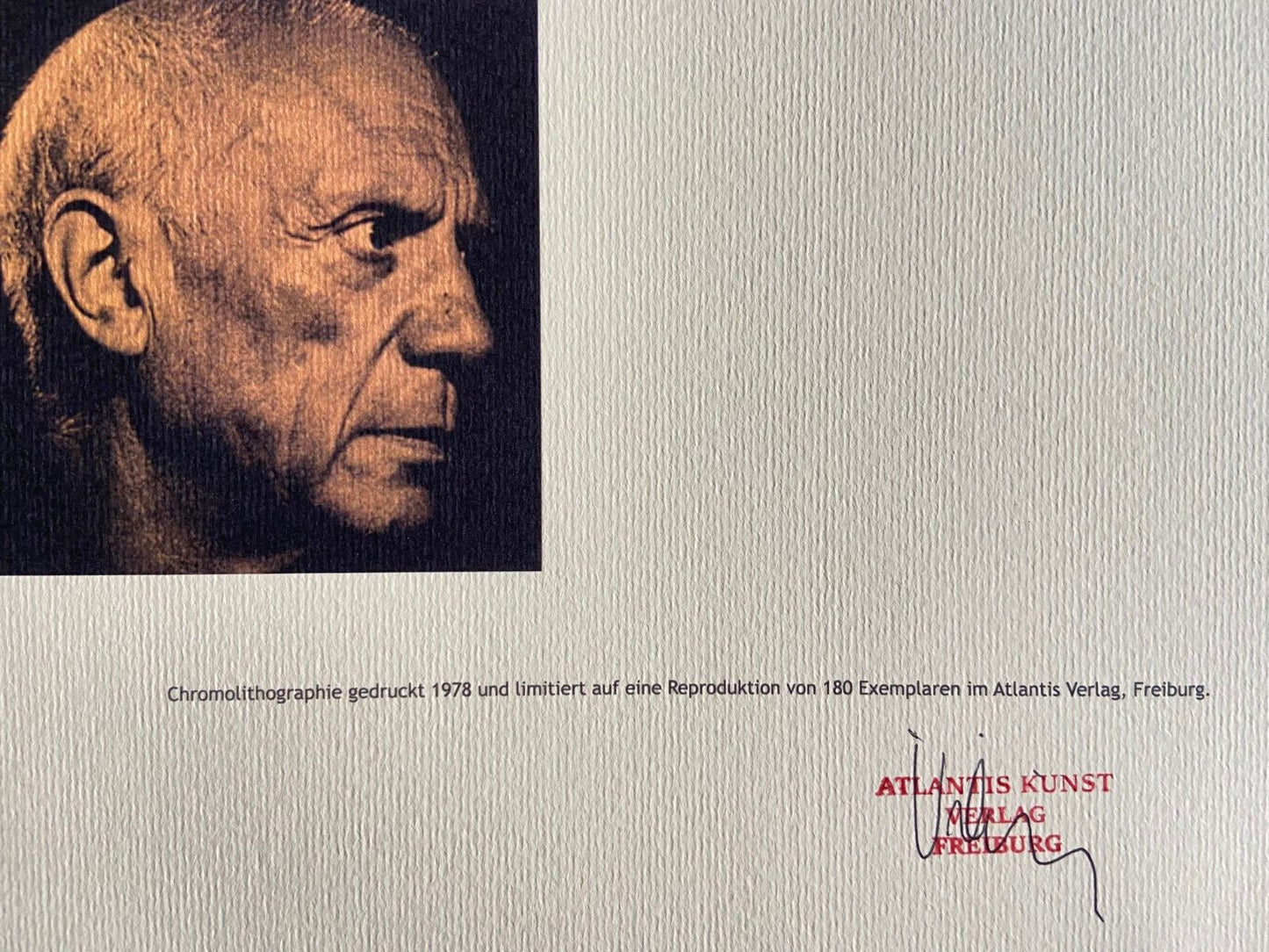 Pablo Picasso Lithograph Signed Coa Numbered