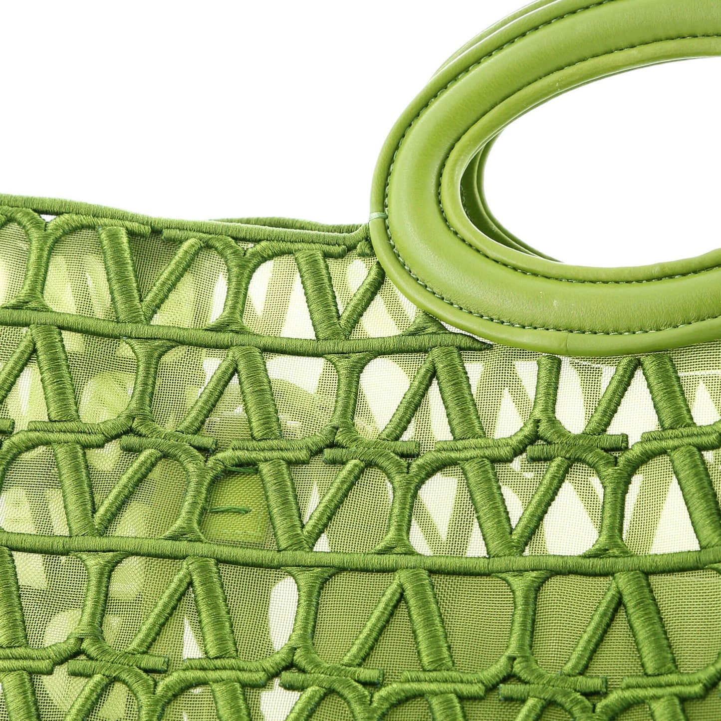 Valentino Garavani Le Troisieme Tote Toile Mesh Iconographe And Goatskin Medium