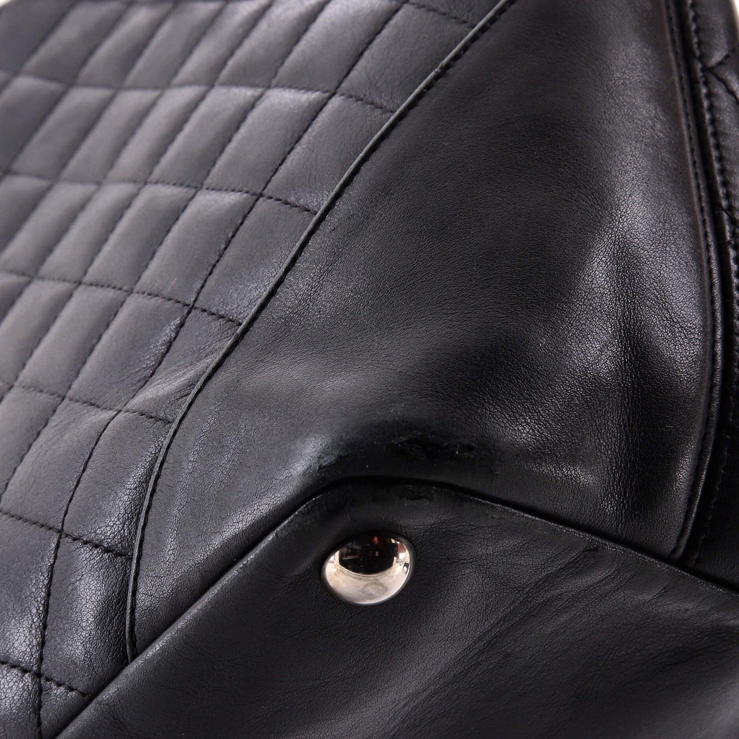 Large Chanel Cambon Tote Quilted Leather