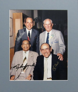 Campanella/Bench/Berra/Lopez Hof'Ers Signed/Auto