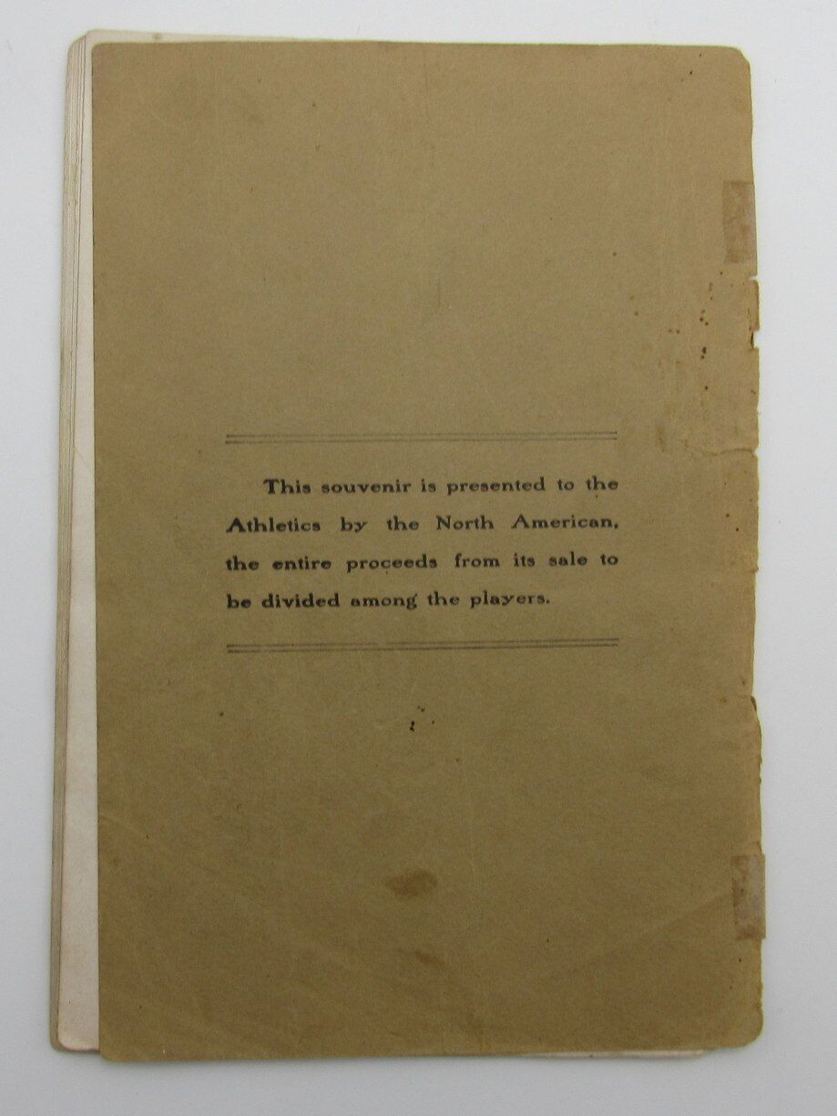 Vintage 1905 Philadelphia Athletics A'S Yearbook