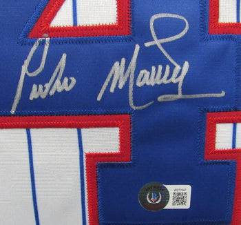 Pedro Martinez Hof Autographed White Majestic