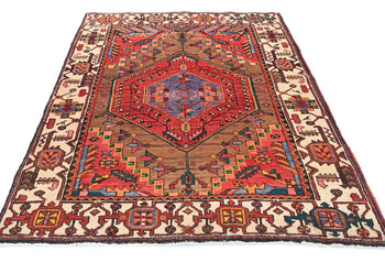Handmade Vintage Oriental Rug Tribal Design