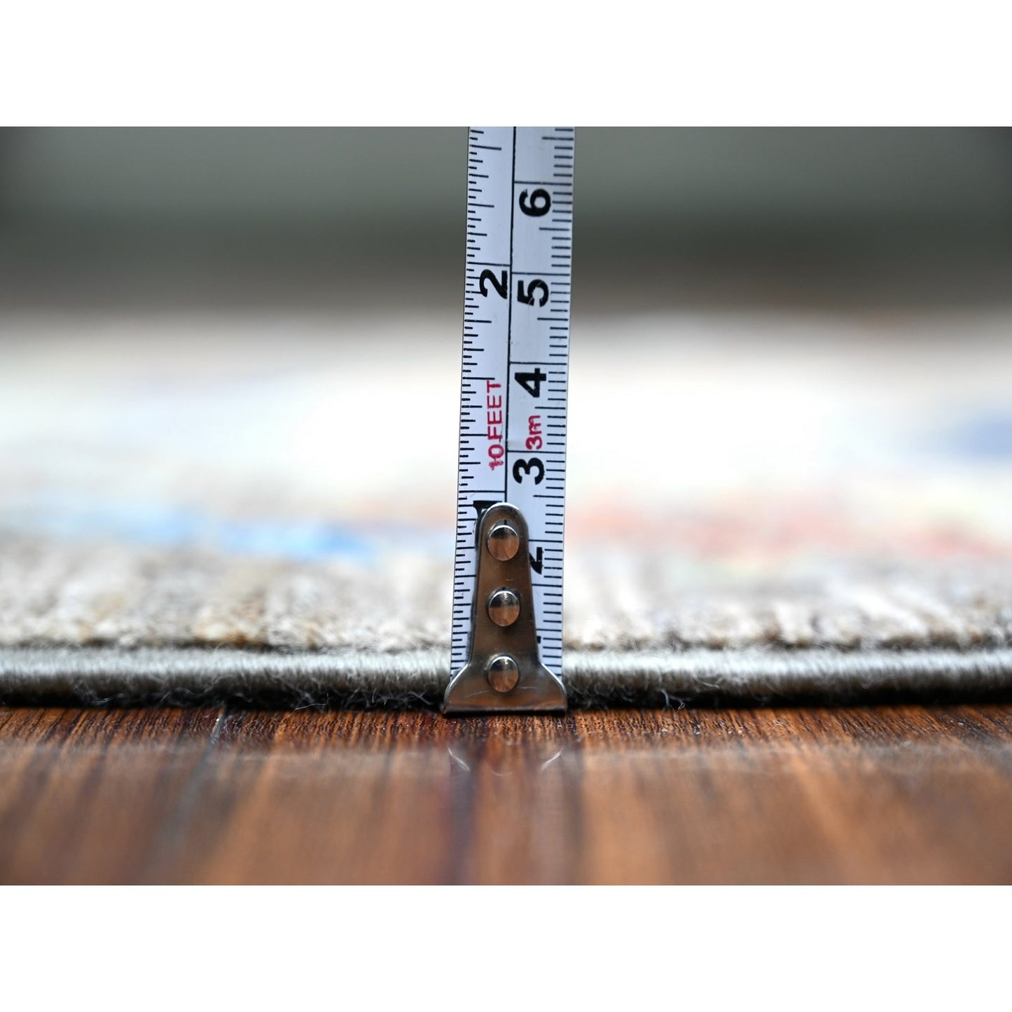 3'X5' Gray Birds Paradise Hand Knotted Peshawar 100% Wool Oriental Rug