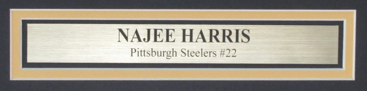 Najee Harris Signed/Autographed 16X20 Photo Steelers Framed Fanatics 189990