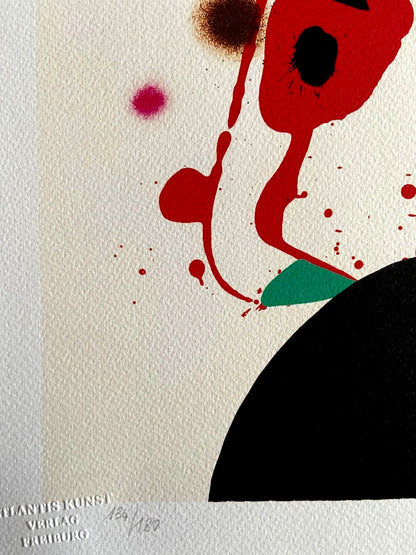 Joan Mir Lithograph Coa Signed Op Numbered In Pencil