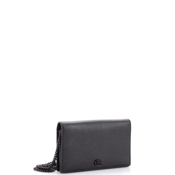 Gucci Petite Gg Marmont Chain Wallet Leather Mini