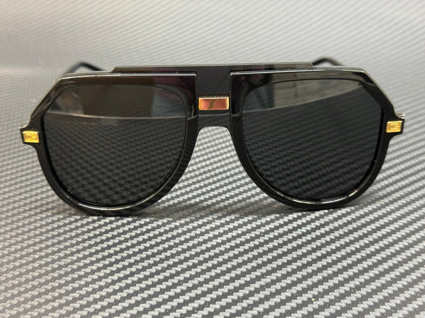 DOLCE & GABBANA DG6195 501 87 Black Dark Grey Men's 67 mm Sunglasses