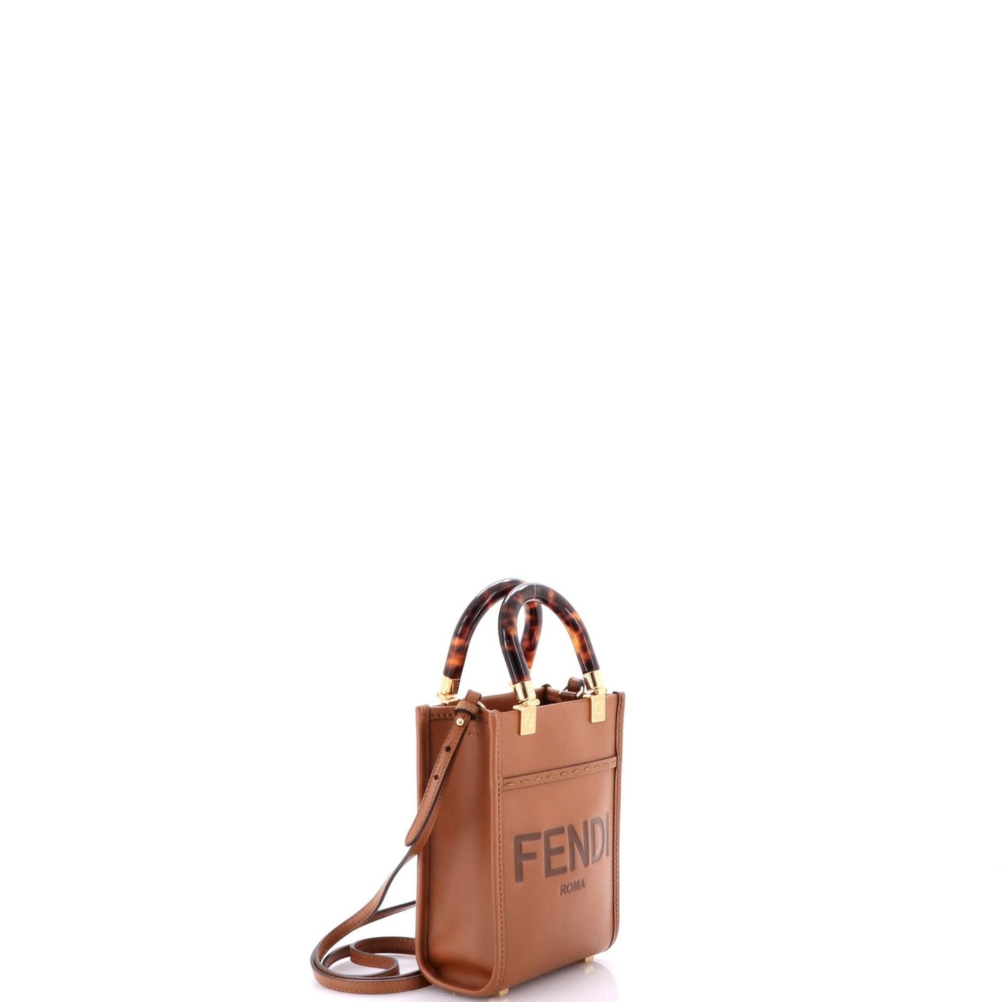 Fendi Sunshine Shopper Tote Leather Mini