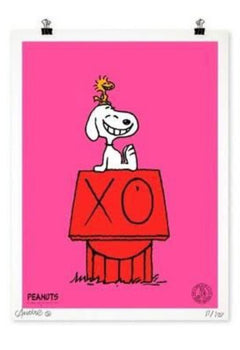 Andre Saraiva - Snoopy Peanuts Original Serigraph Signed Framed Ed100