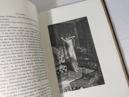 1900 Salammbo Flaubert, Rochegrosse Etchings, 2 Vol, Ferroud Limited 600