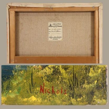 Helen Jo Nichols "Forest Stream" 1994 Original Oil Painting Signed F10 Landscape