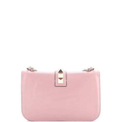 Valentino Garavani Glam Lock Shoulder Bag Leather Medium