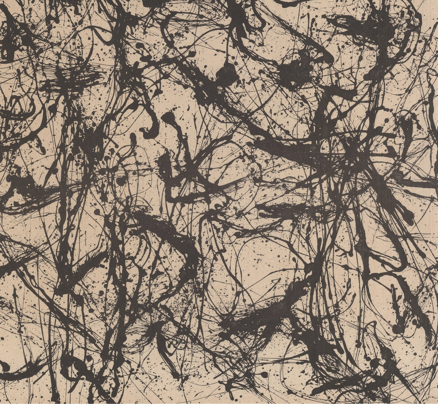 Jackson Pollock Number 32 " Offset Lithograph Abstract