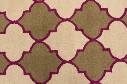 Trellis Design Multicolored 5X8 Modern Rug