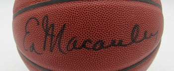 Ed Macauley Hof Signed Boston Celtics Spalding Basketball Beckett 151730