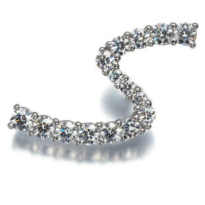 Gimel Brooch Diamond 0.485Ct Initial Alphabet S