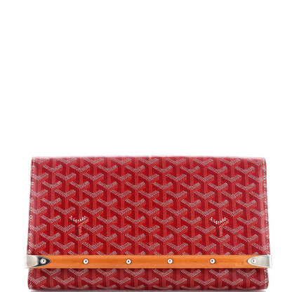 Goyard Monte Carlo Clutch Coated Canvas Mm