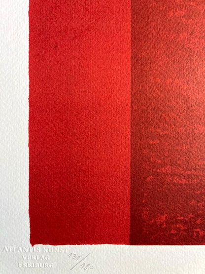 Barnett Newman Lithograph Coa Signed In Pen Numbered In Pencil