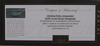 Christian Pulisic Chelsea Football Club Autographed 16X20 Photo Framed Panini