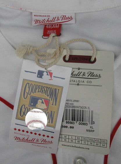 David Ortiz Autographed Mitchell & Ness 2004 Ws Jersey Red Sox Beckett 177080