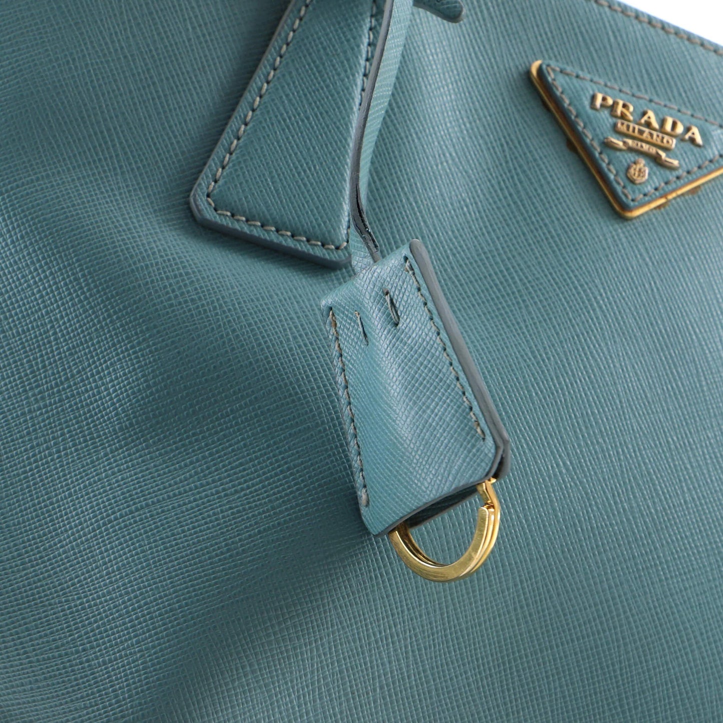 Prada Double Zip Lux Tote Saffiano Leather Small