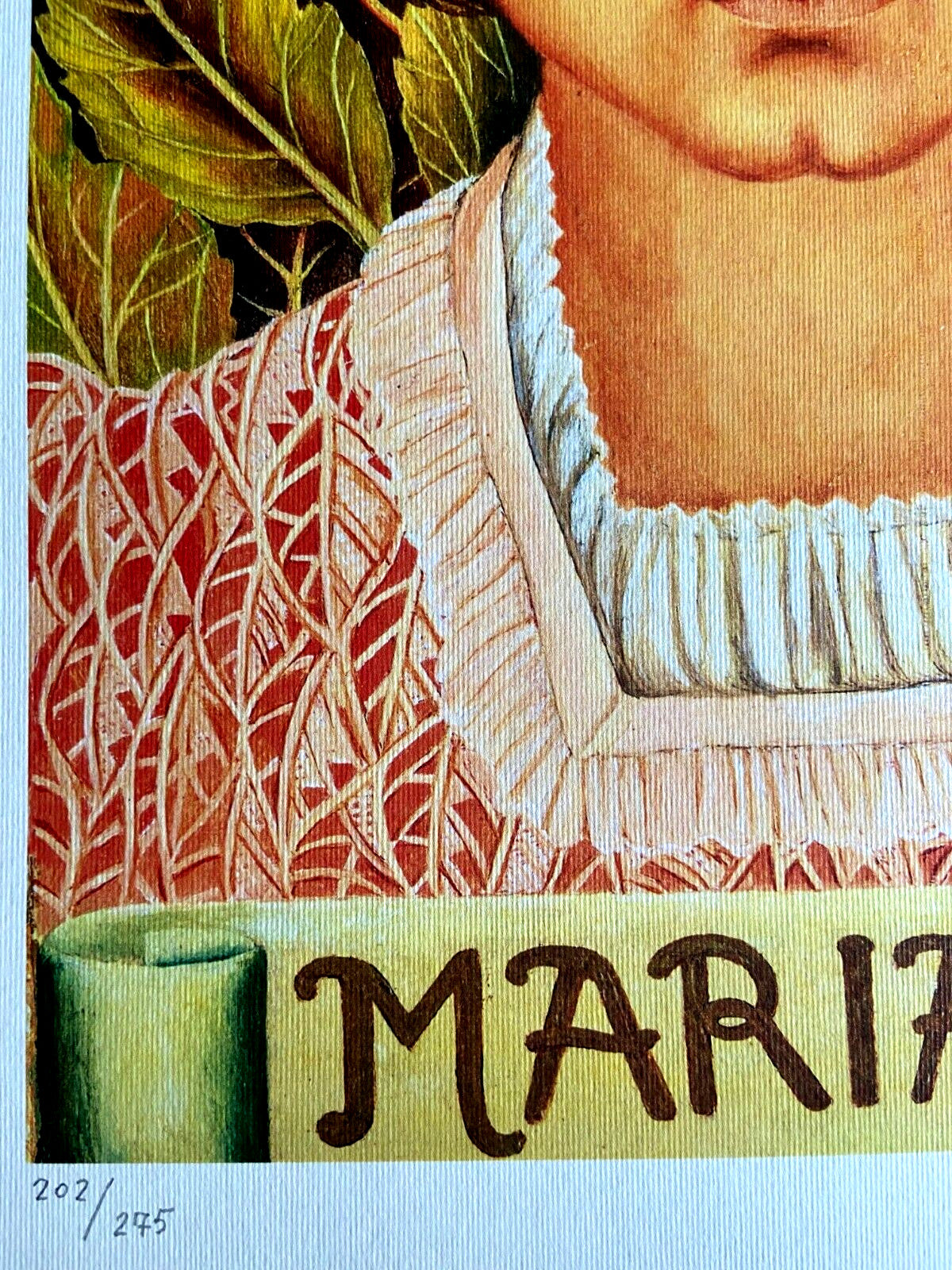 Frida Kahlo Lithograph 1986 Coa Numbered Hand Signed Limited