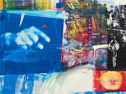 Robert Rauschenberg Lithograph Coa Numbered Pencil Signed Op - Jasper Johns