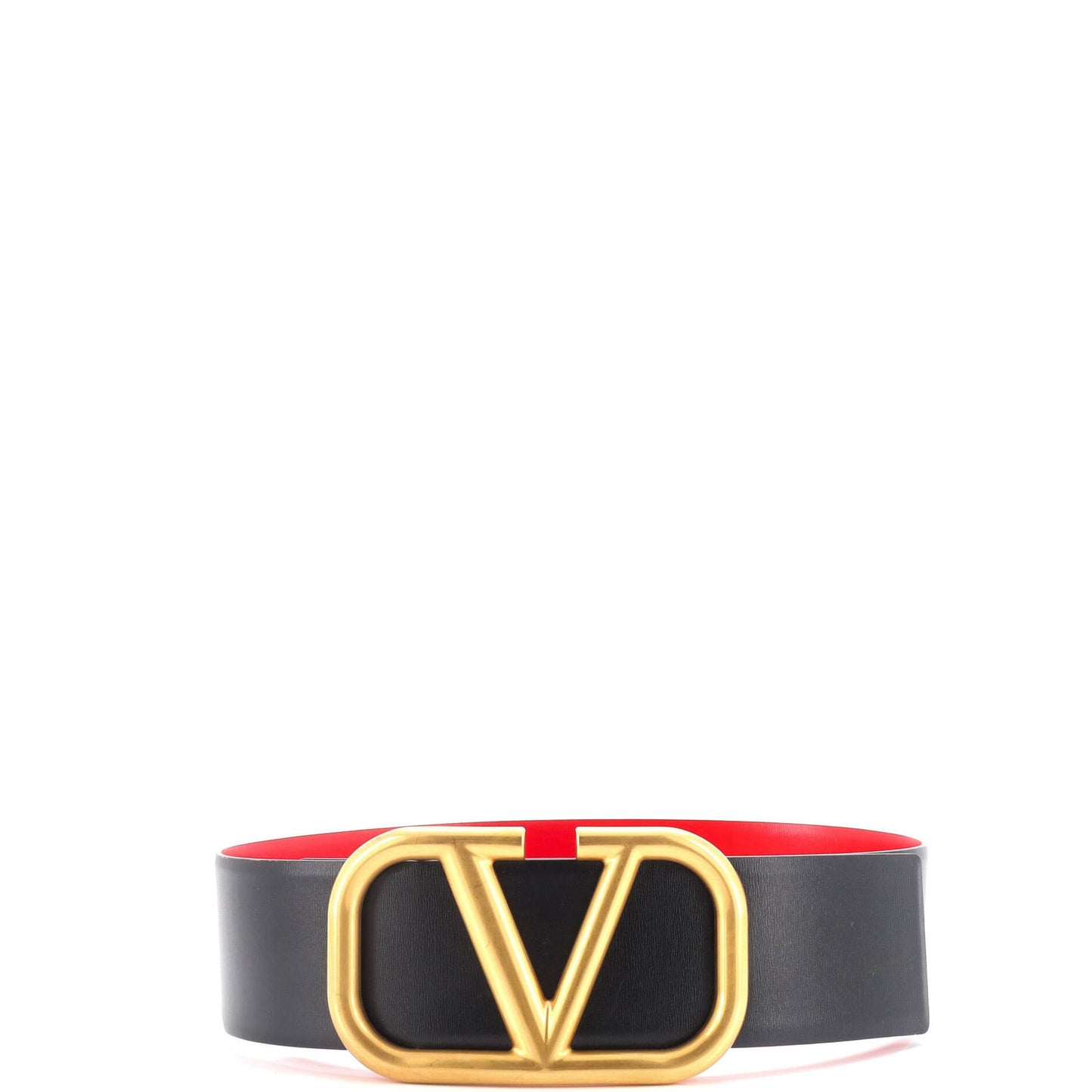 Valentino Garavani Vlogo Belt Leather Extra Wide
