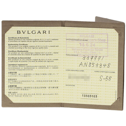 Gold BVLGARI Double logo Diamond Ring K18 White