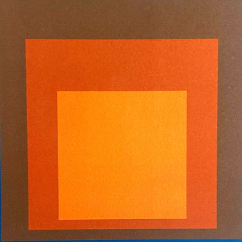 Josef Albers Lithograph Coa Hand Numbered Signed Op Stamped