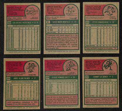 1975 Topps Baseball Complete Set (660) Aaron,