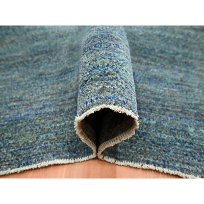 10'1"X14' Imperial Blue Kohinoor Small Design Hand Knotted Pure Wool Rug