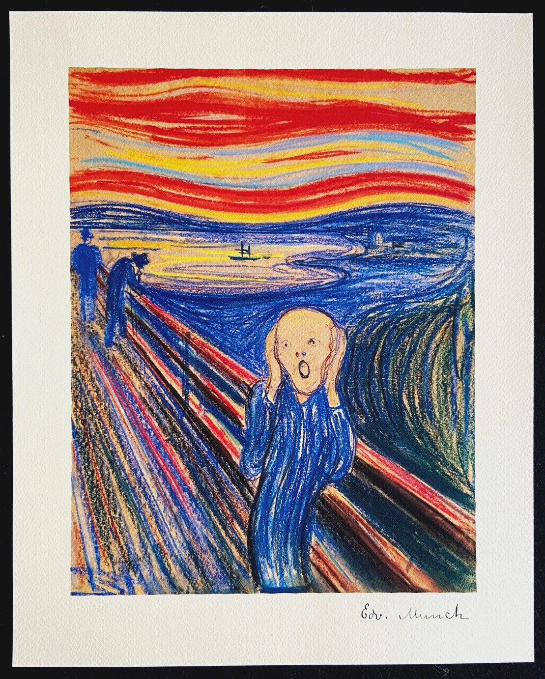 Edvard Munch Museum 'Scream' Lithograph Coa