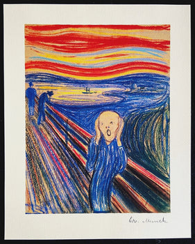 Edvard Munch Museum 'Scream' Lithograph Coa