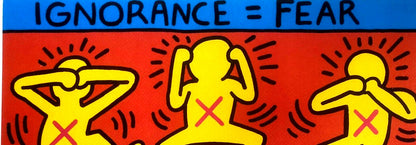 Keith Haring Lithograph Certified Coa 180 Ex