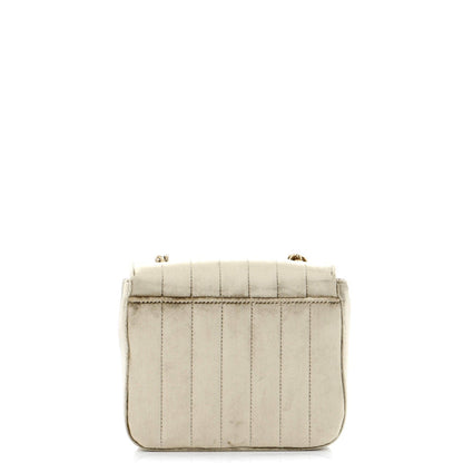 Saint Laurent Vicky Crossbody Bag Vertical Quilted Velvet Small